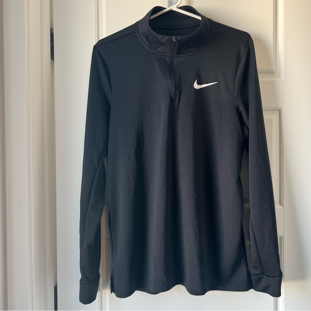 Nike Dri-Fit Black 1/4 Zip Pullover — Size M - Picture 2 of 5